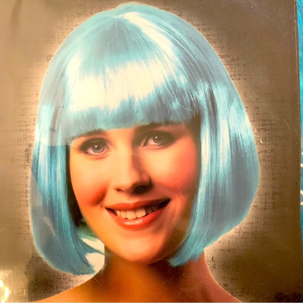 Blue Short Bob Wig